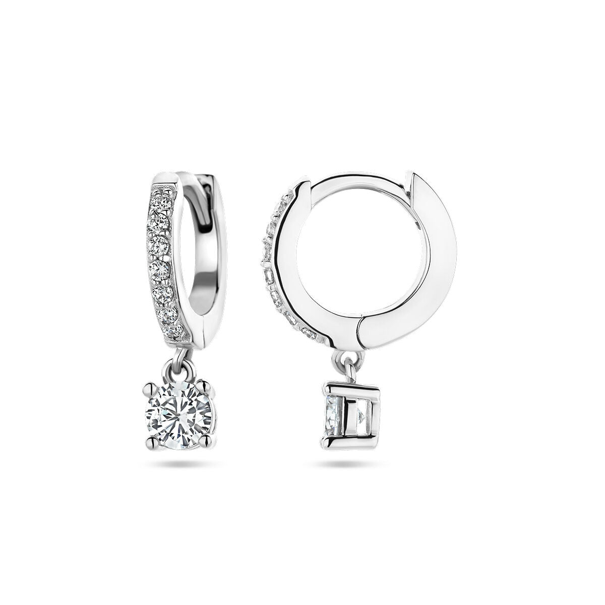 aros de circonita plata rodiada