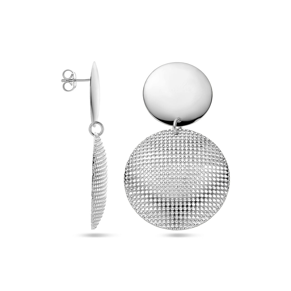 pendientes de plata rodiados