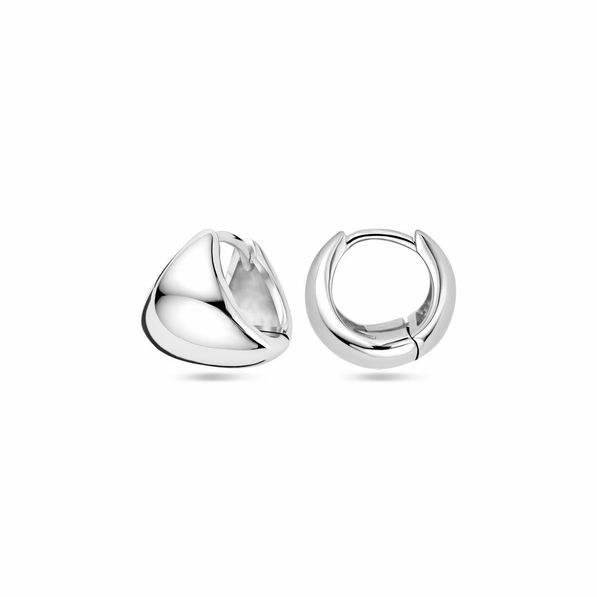 aros de plata rodiado