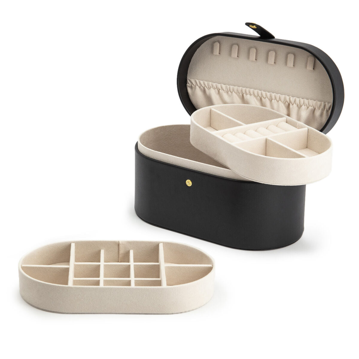 caja de joyas negra accesorios
