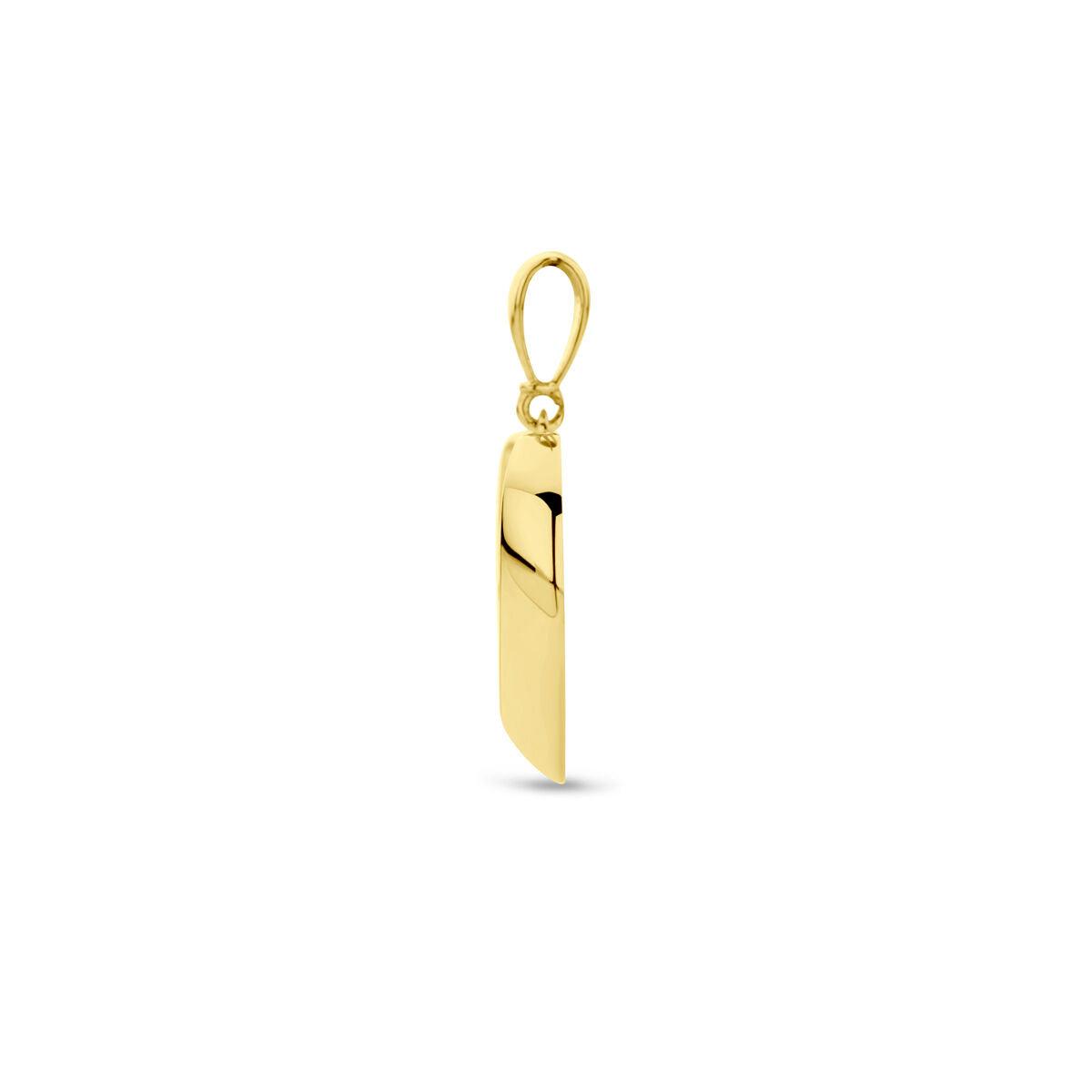 colgante corazón 14K oro amarillo