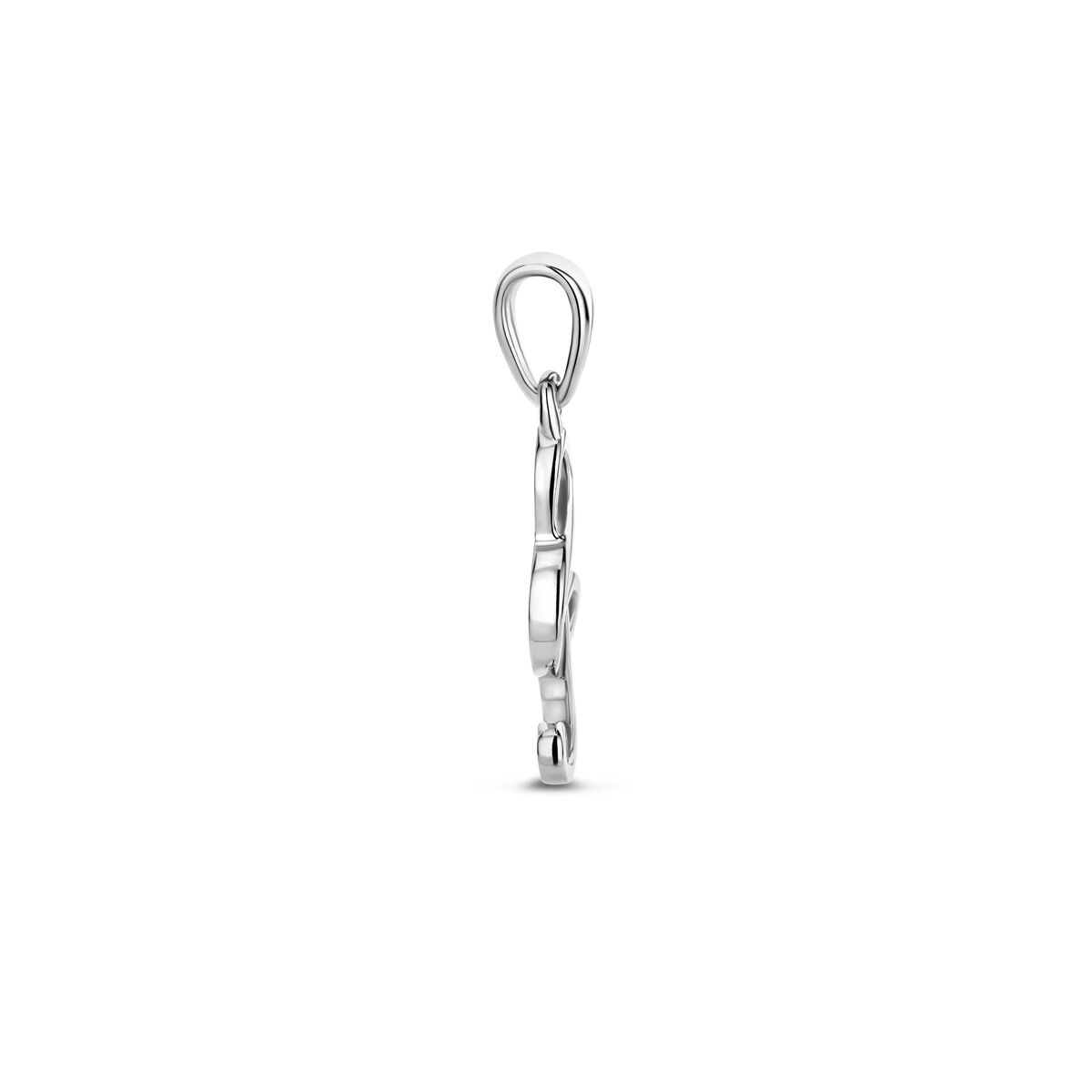 colgante nota musical 22 mm plata rodiada