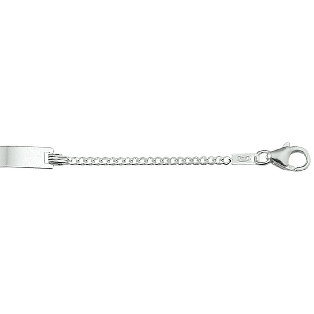 pulsera gourmette placa tallada en 4 lados 4,2 mm