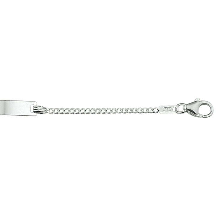 pulsera gourmette placa tallada en 4 lados 4,2 mm