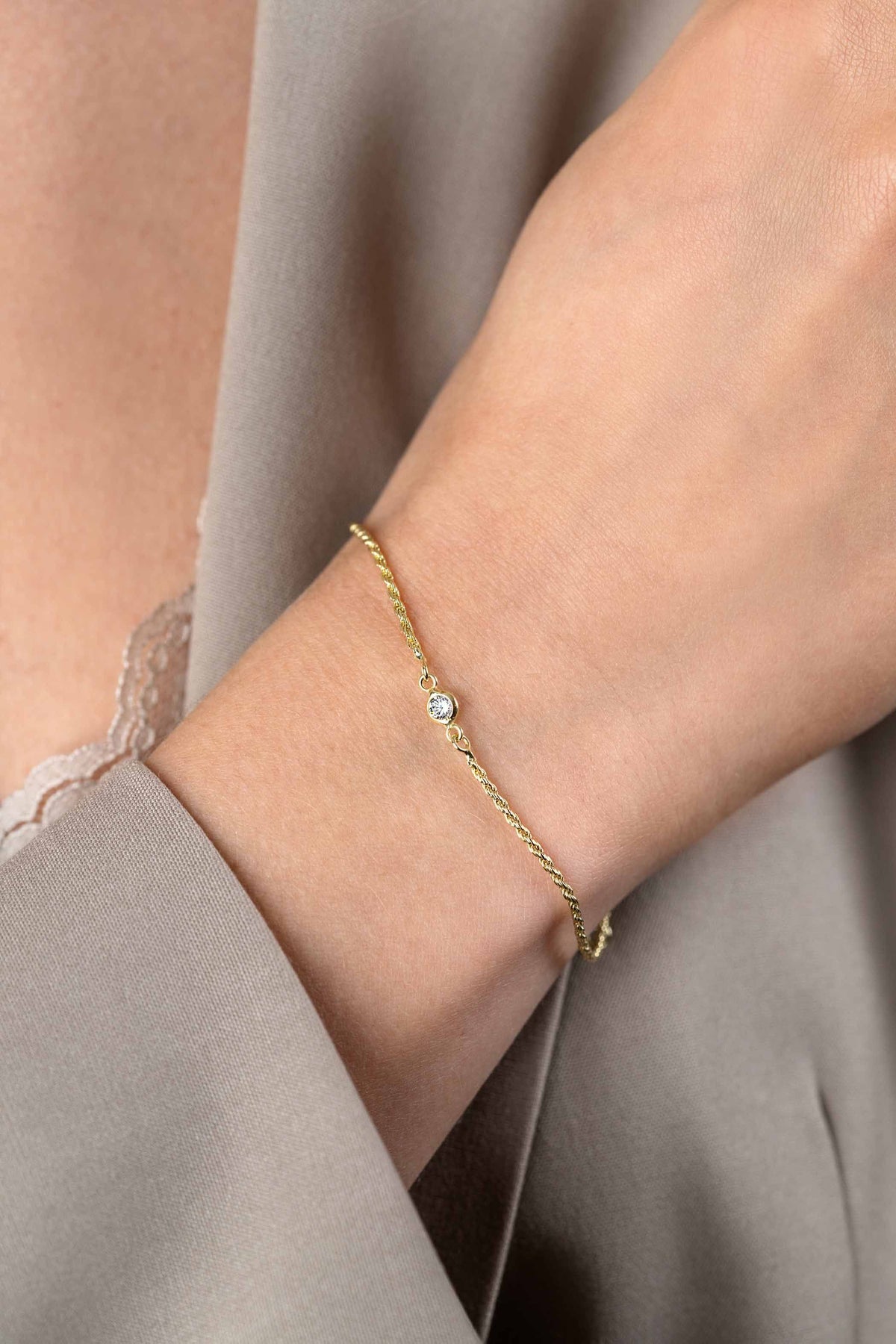 Pulsera chapada en oro Zia2461 Y