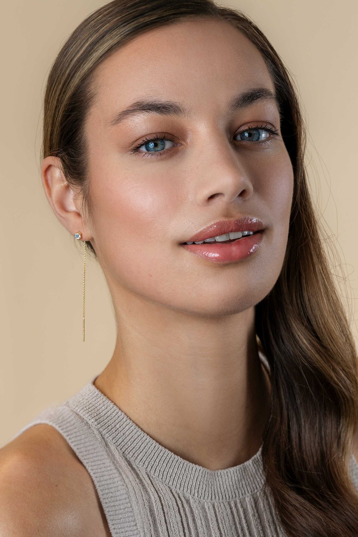 Zinzi Pendientes Plata chapado en oro Zio2576Y