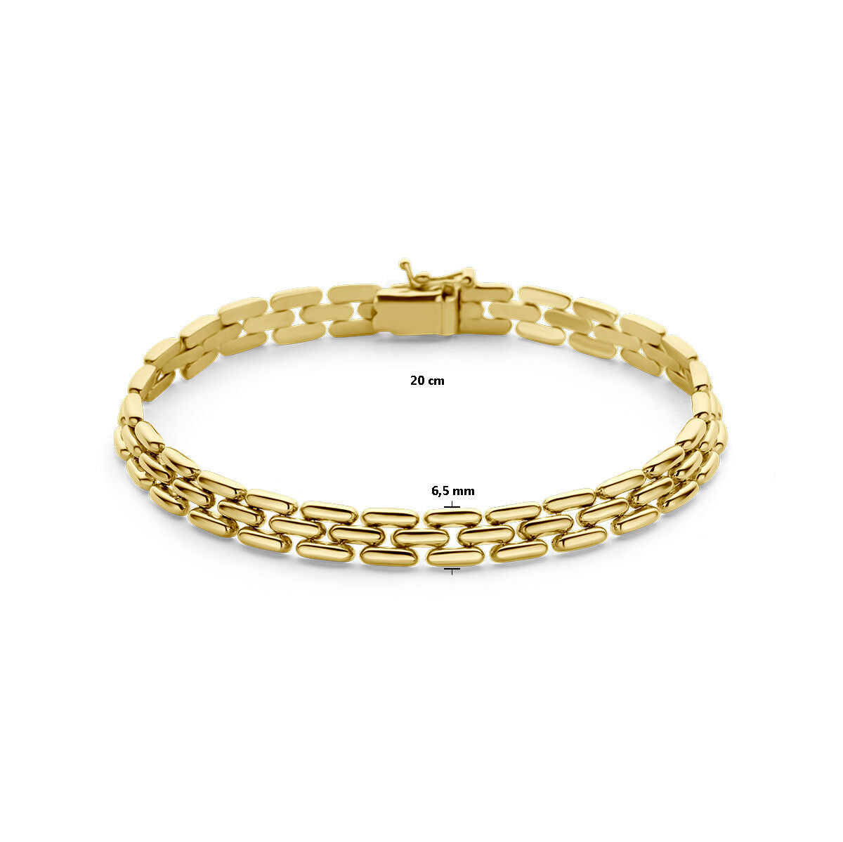 Pulsera de mujer de oro pantera 14K