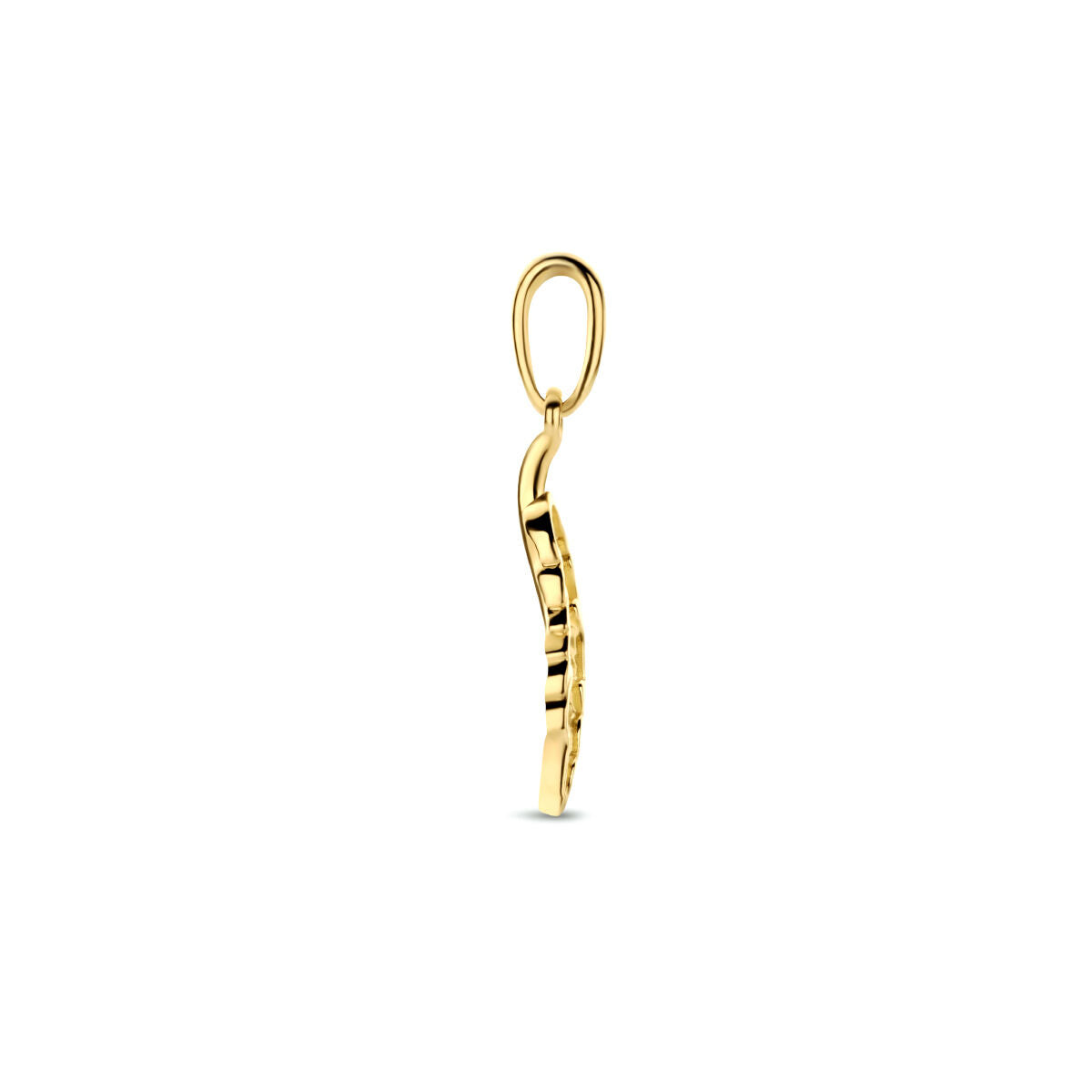 colgante resorte 14K oro amarillo
