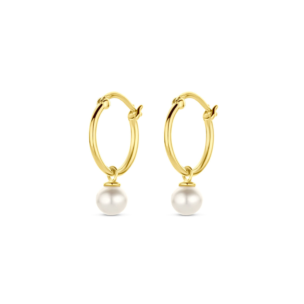 aros de perla 14K oro amarillo