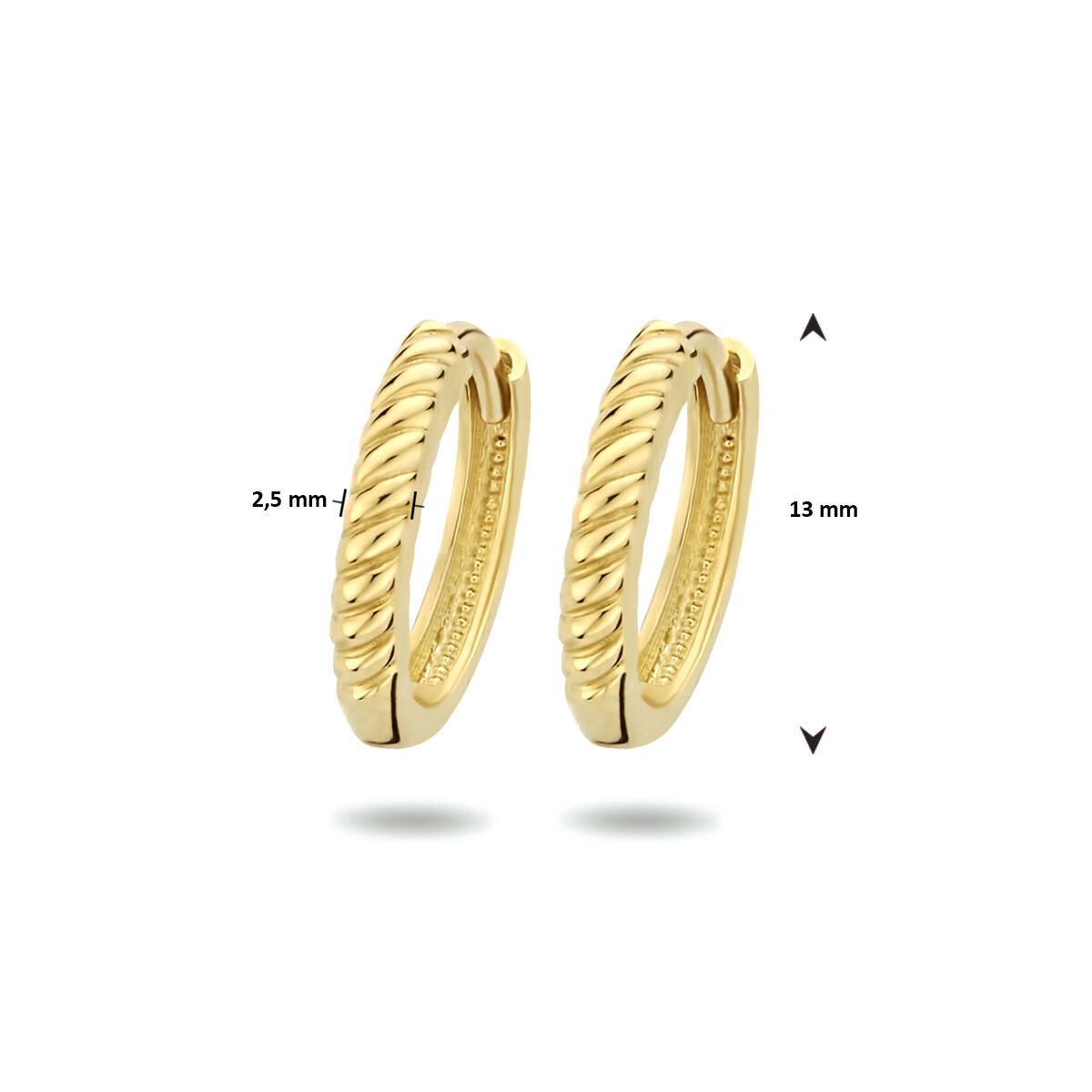 aros 14K oro amarillo