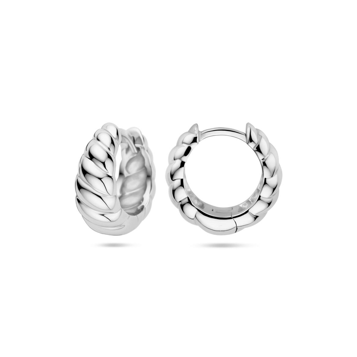 aros retorcidos 6,5 mm plata rodiado