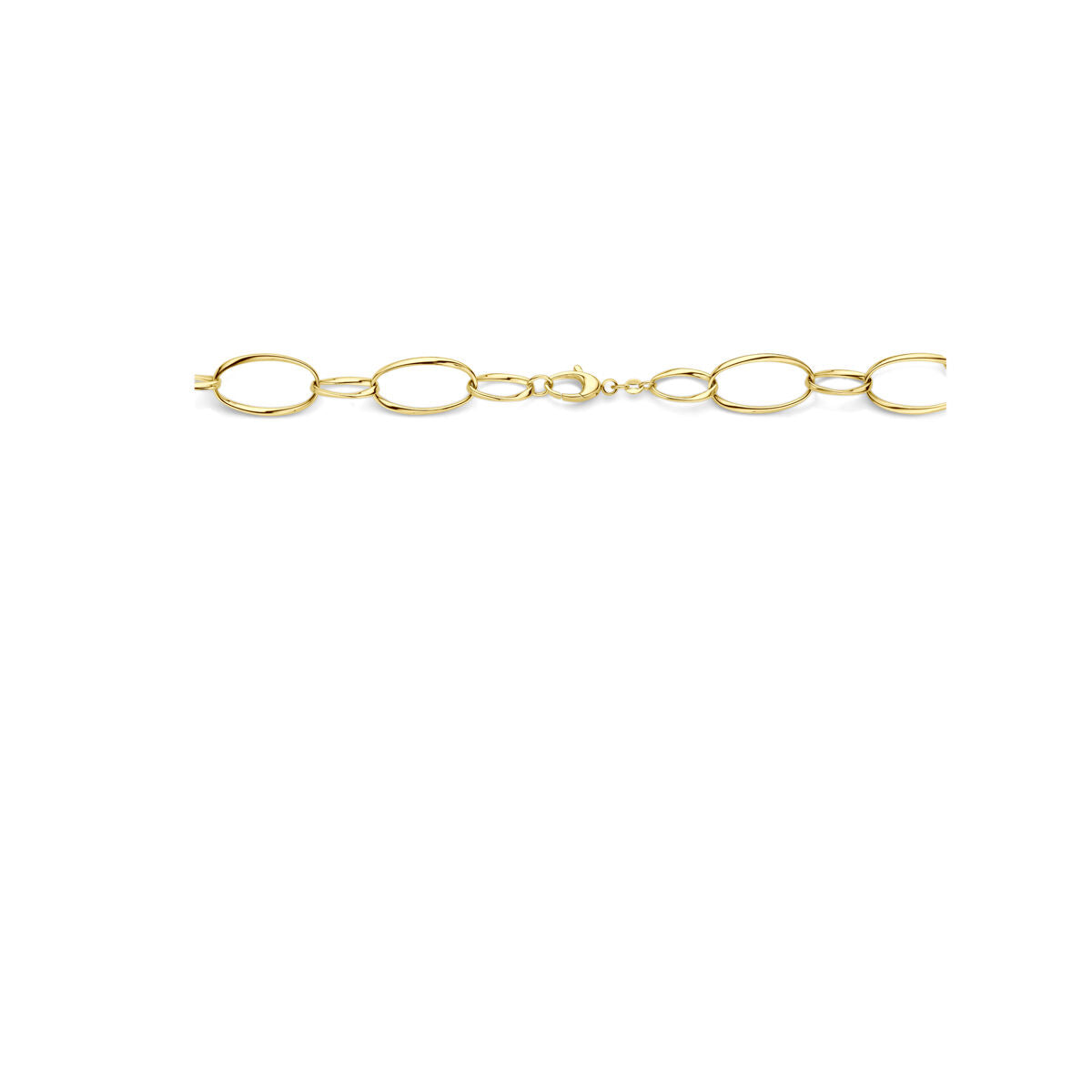 Collar de mujer en oro amarillo de 14k con eslabones gruesos