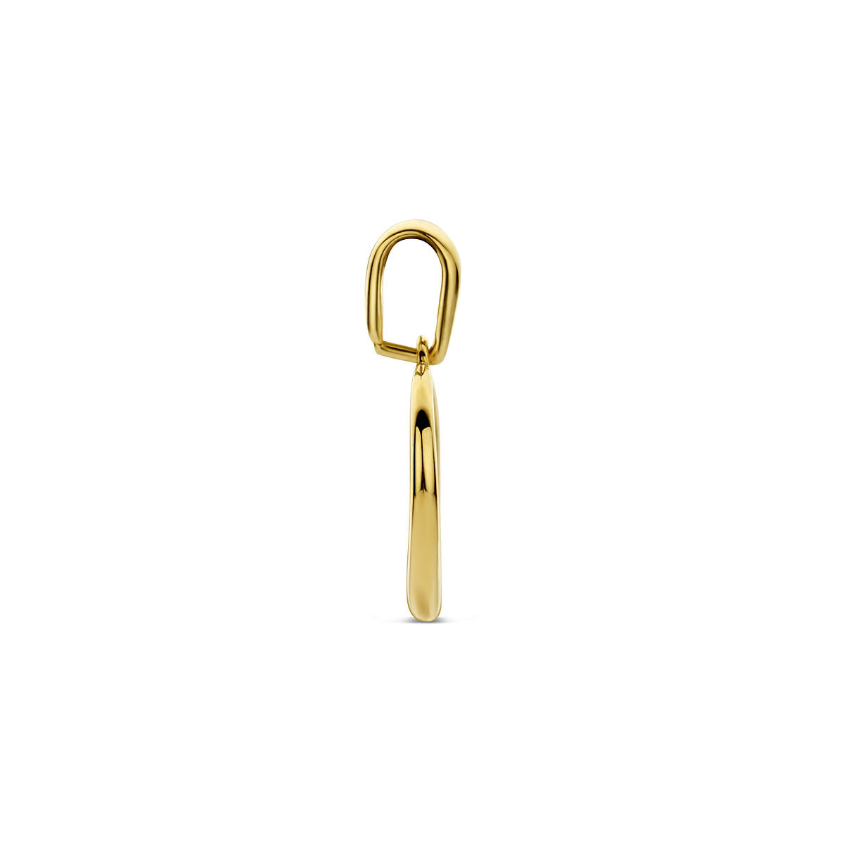 colgante de oro amarillo de 9k con corazón – símbolo de amor