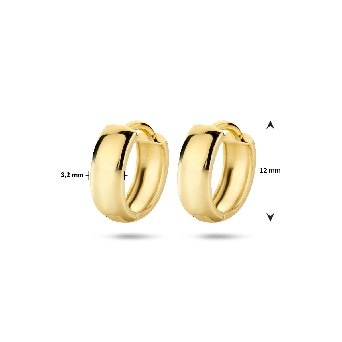 aros 14K oro amarillo