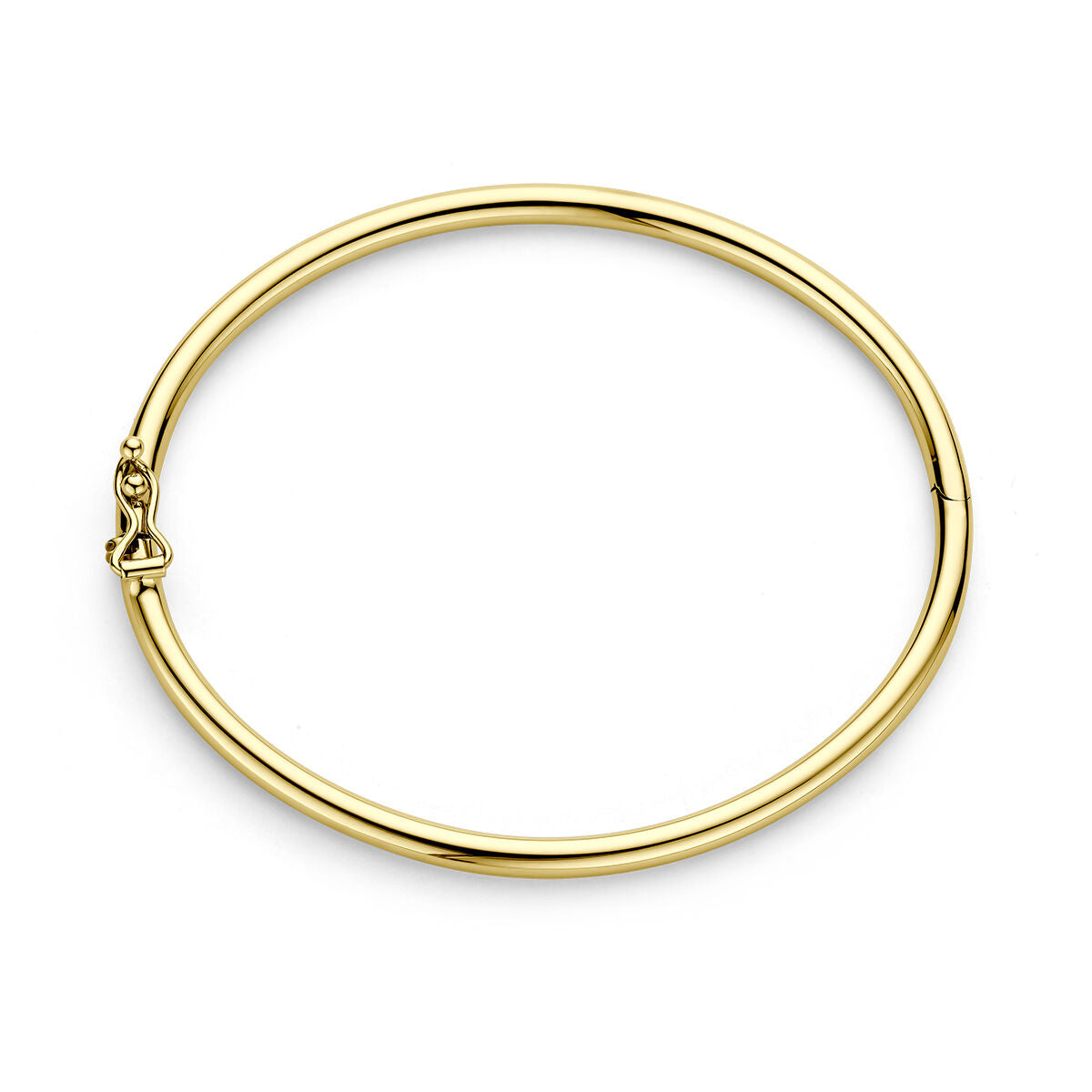 pulsera bisagra tubo redondo 14K oro amarillo
