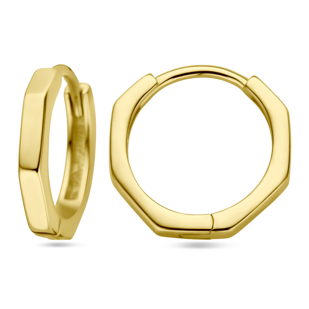 aros 1 micrón plata chapado en oro amarillo