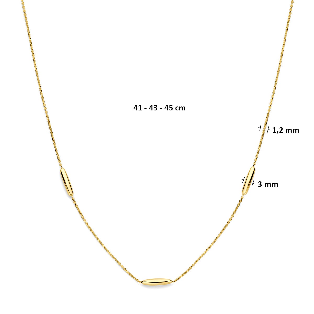 9k collier 9K geel
