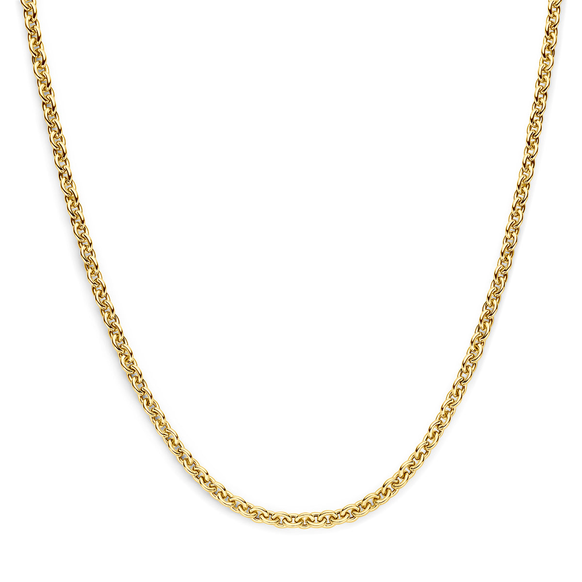 Collar de 9 quilates de 4,5 mm y 45 cm de longitud en color amarillo.