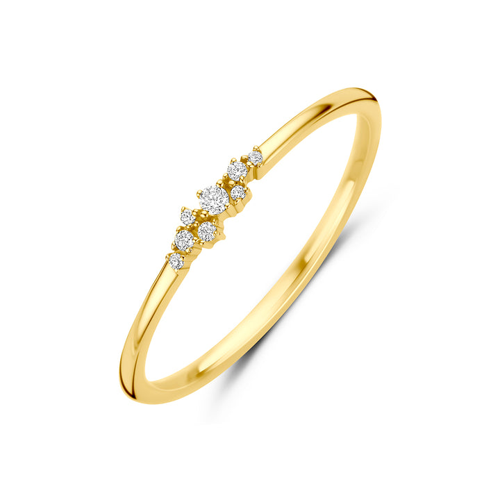 9k ring zirkonia 9K geel