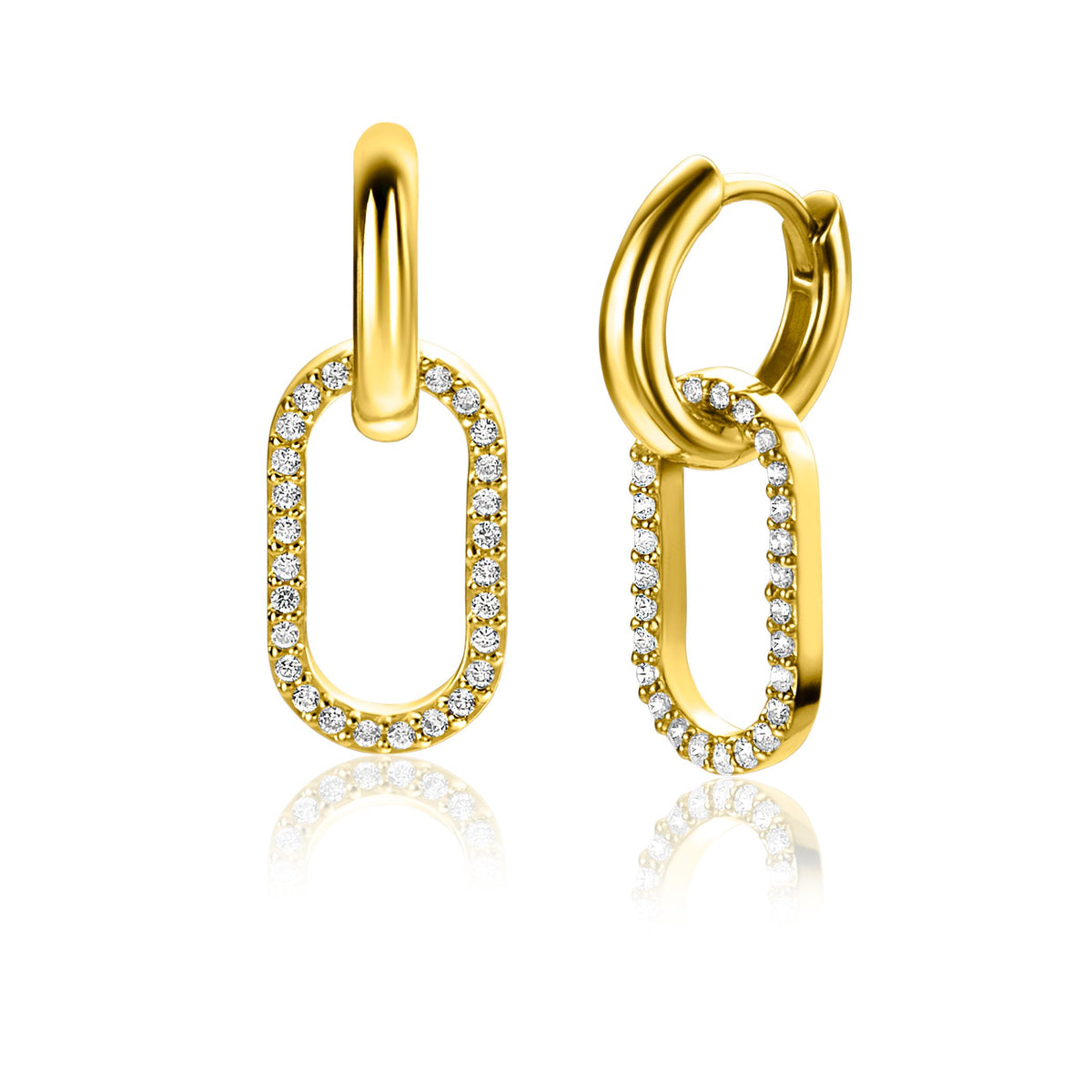 Zinzi Pendientes Chapado en Oro Zich2444
