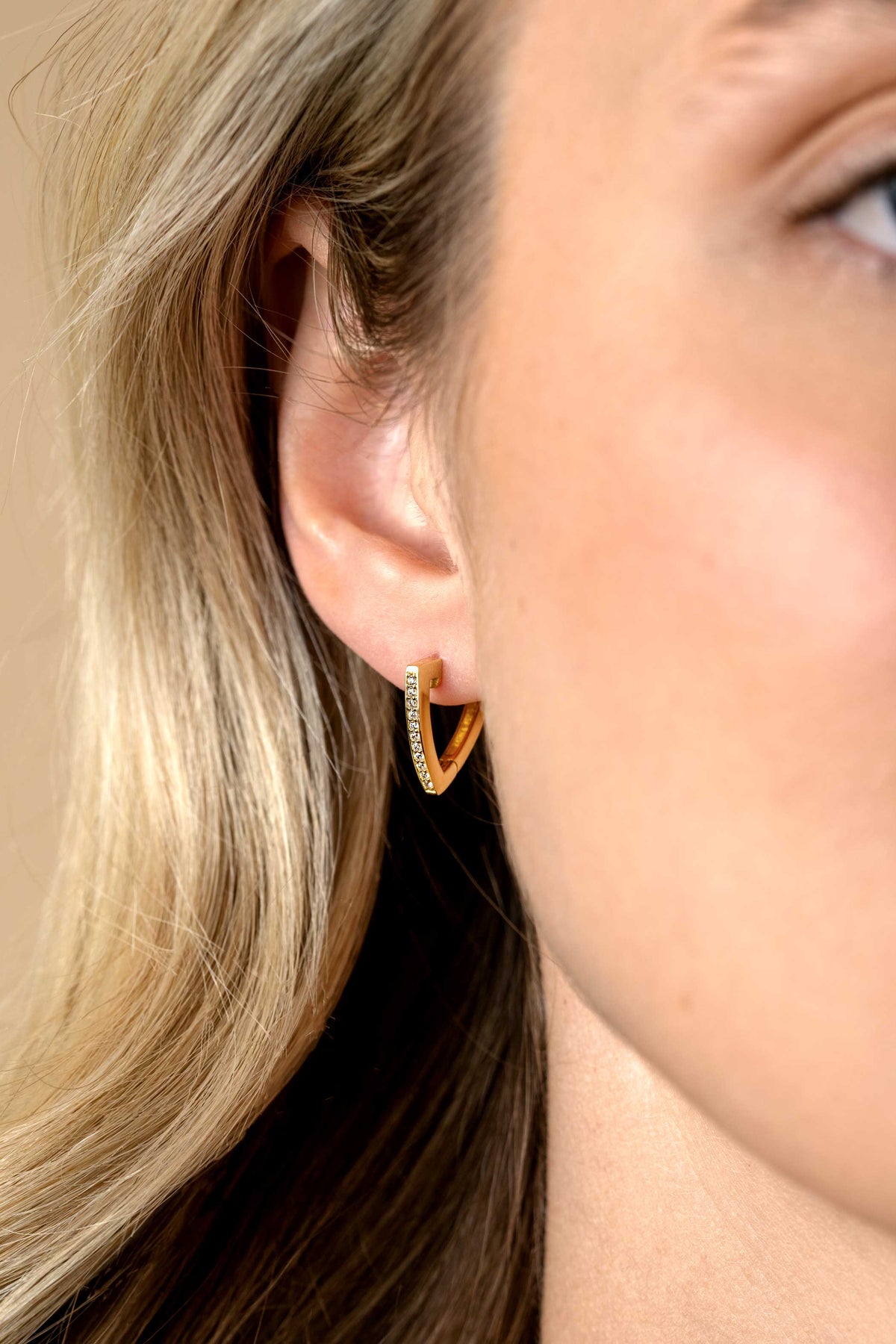 Zinzi aros plata chapado en oro ZIO2607