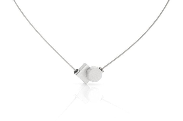 Collier Rondje en vierkantje C204