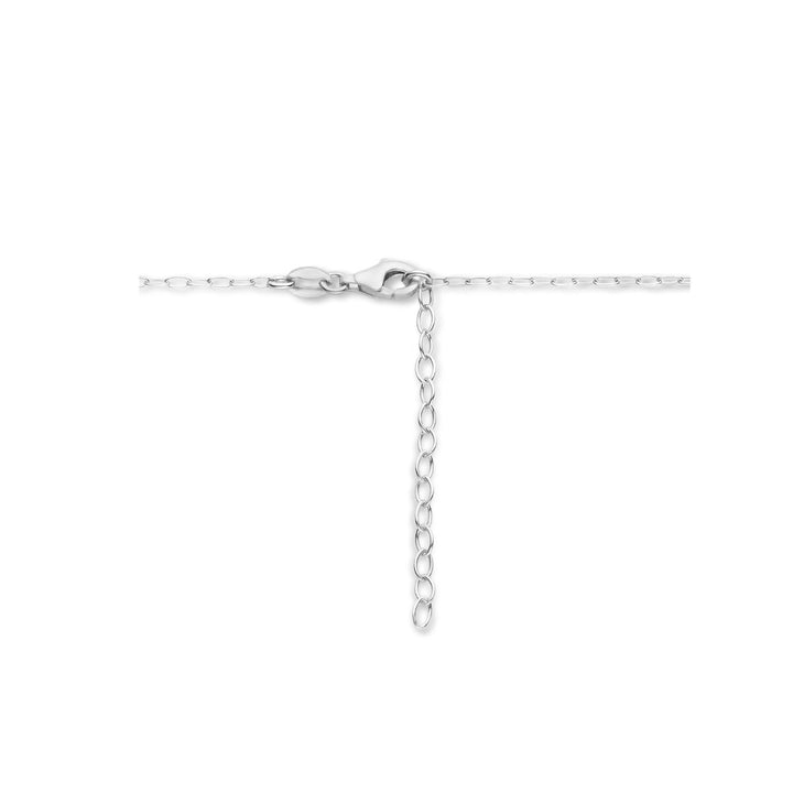 collier levensboom 41 + 4 cm zilver gerhodineerd
