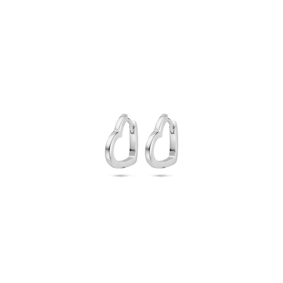 aros de corazones 2 mm plata rodiada