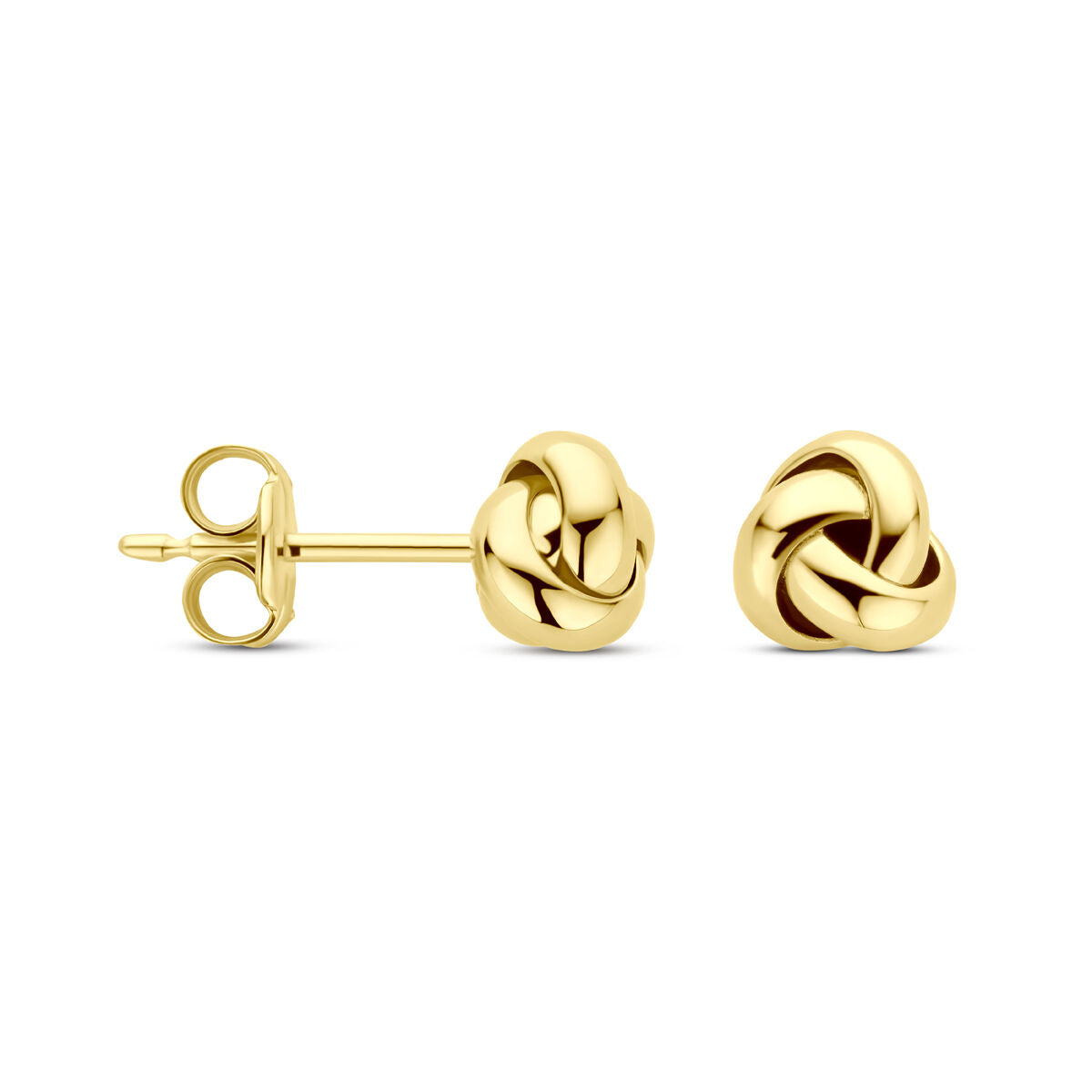 pendientes de botón 5 mm 14K oro amarillo