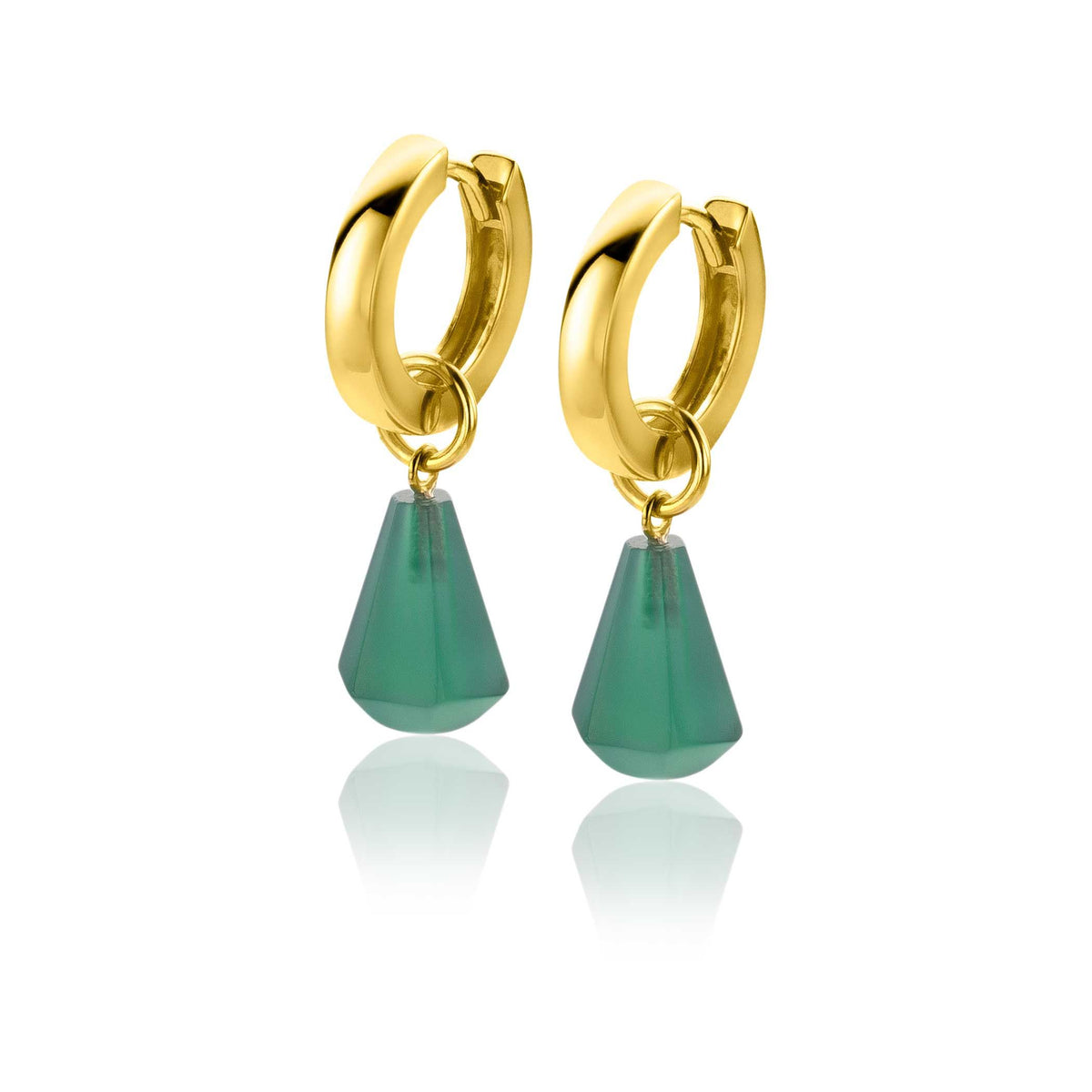 Zinzi Pendientes Chapado en Oro Zich2256 G