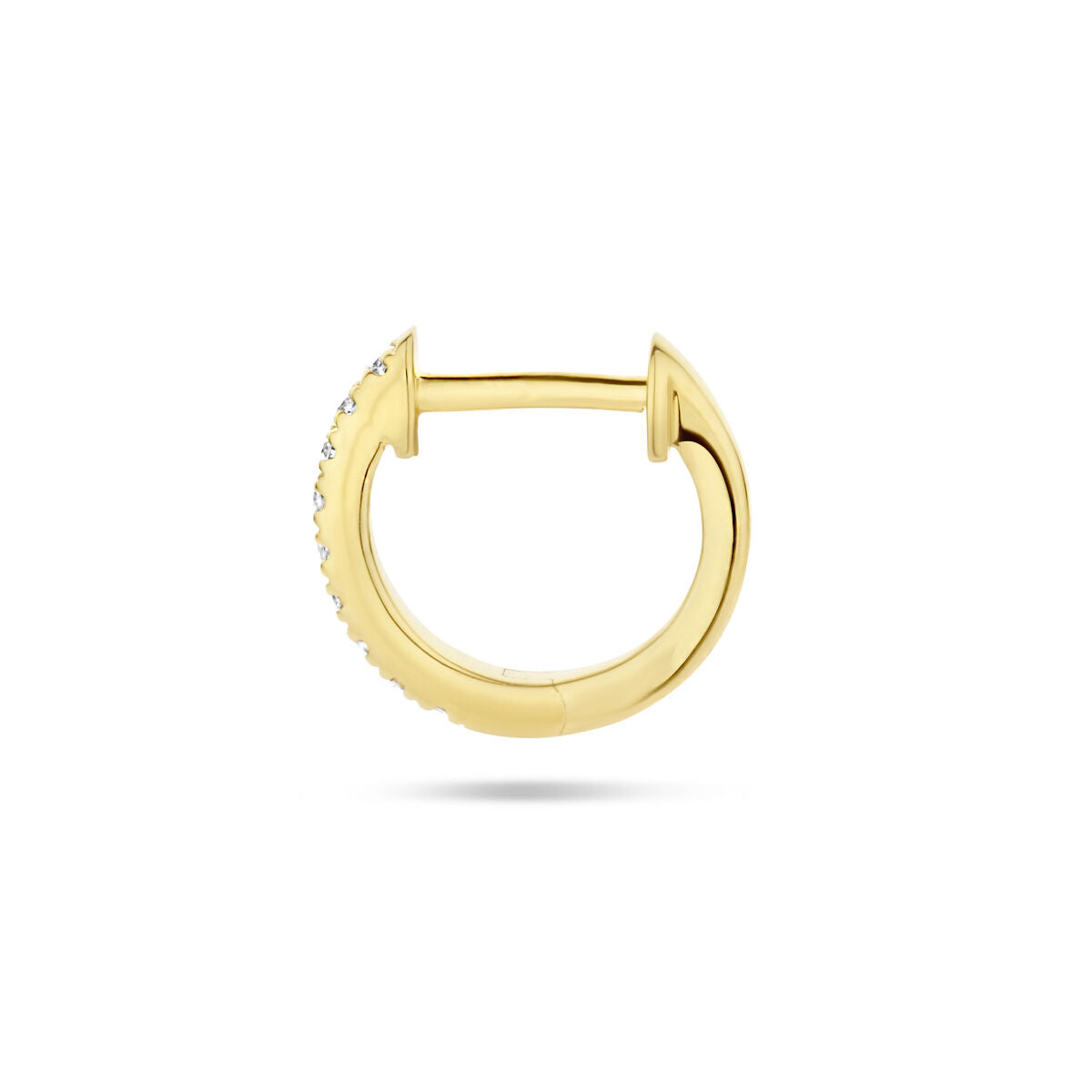 aro de diamante 0.03ct h si 9,5 mm por pieza oro amarillo 14K