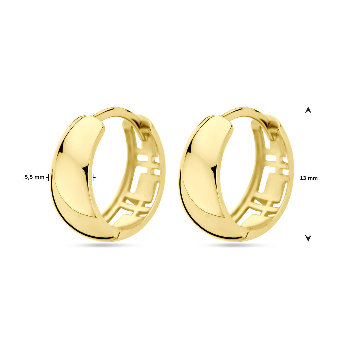 aros 13 mm oro amarillo