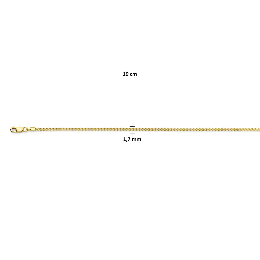 pulsera vossestaart 1,7 mm