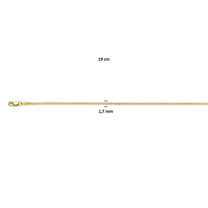 pulsera vossestaart 1,7 mm