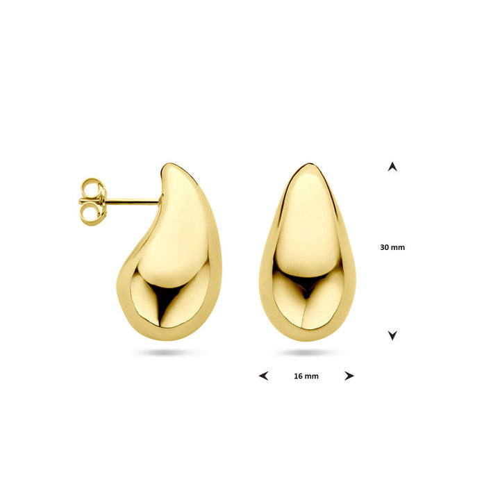 oorknoppen druppel 14K geelgoud
