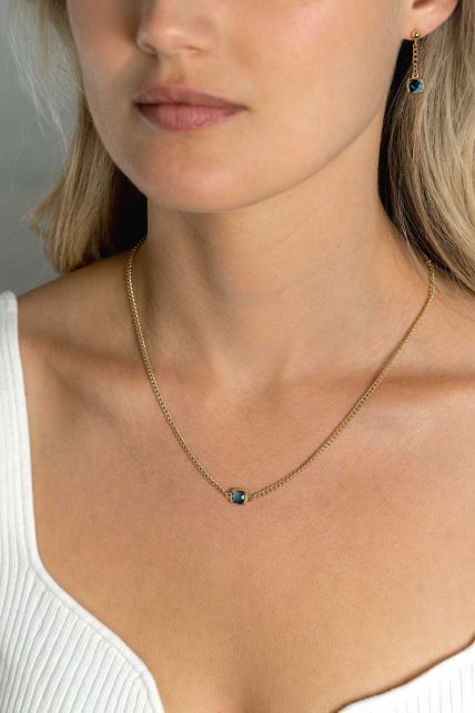 Collar Chapado en Oro Zic2417 G