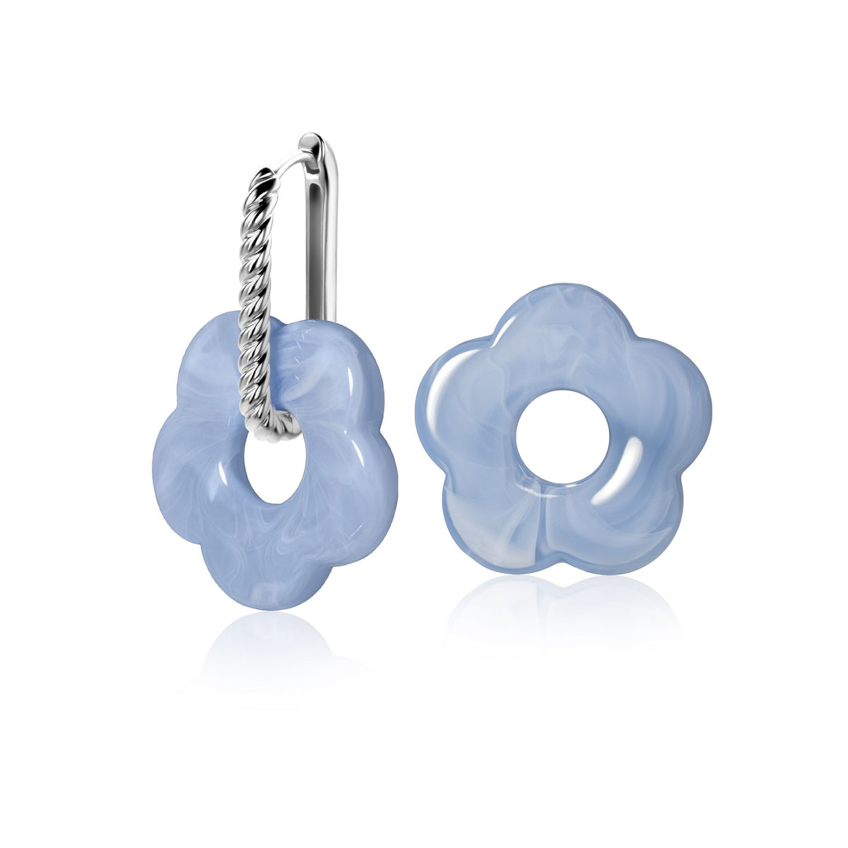 Zinzi charm flor azul claro ZICH2720B