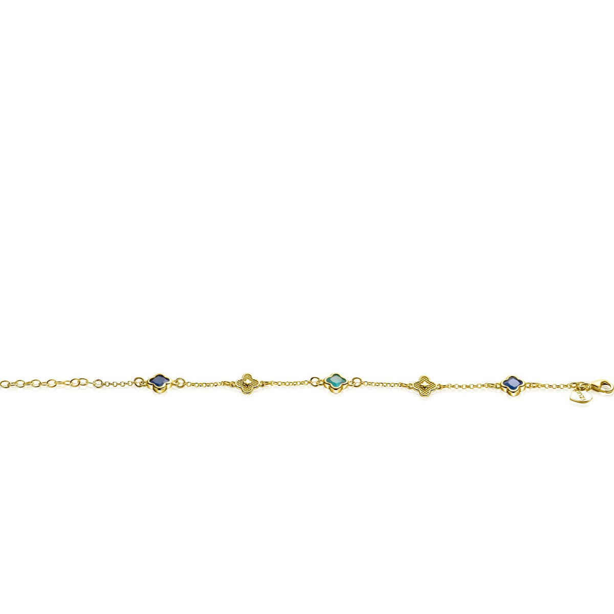 Pulsera plata chapado en oro ZIA2583