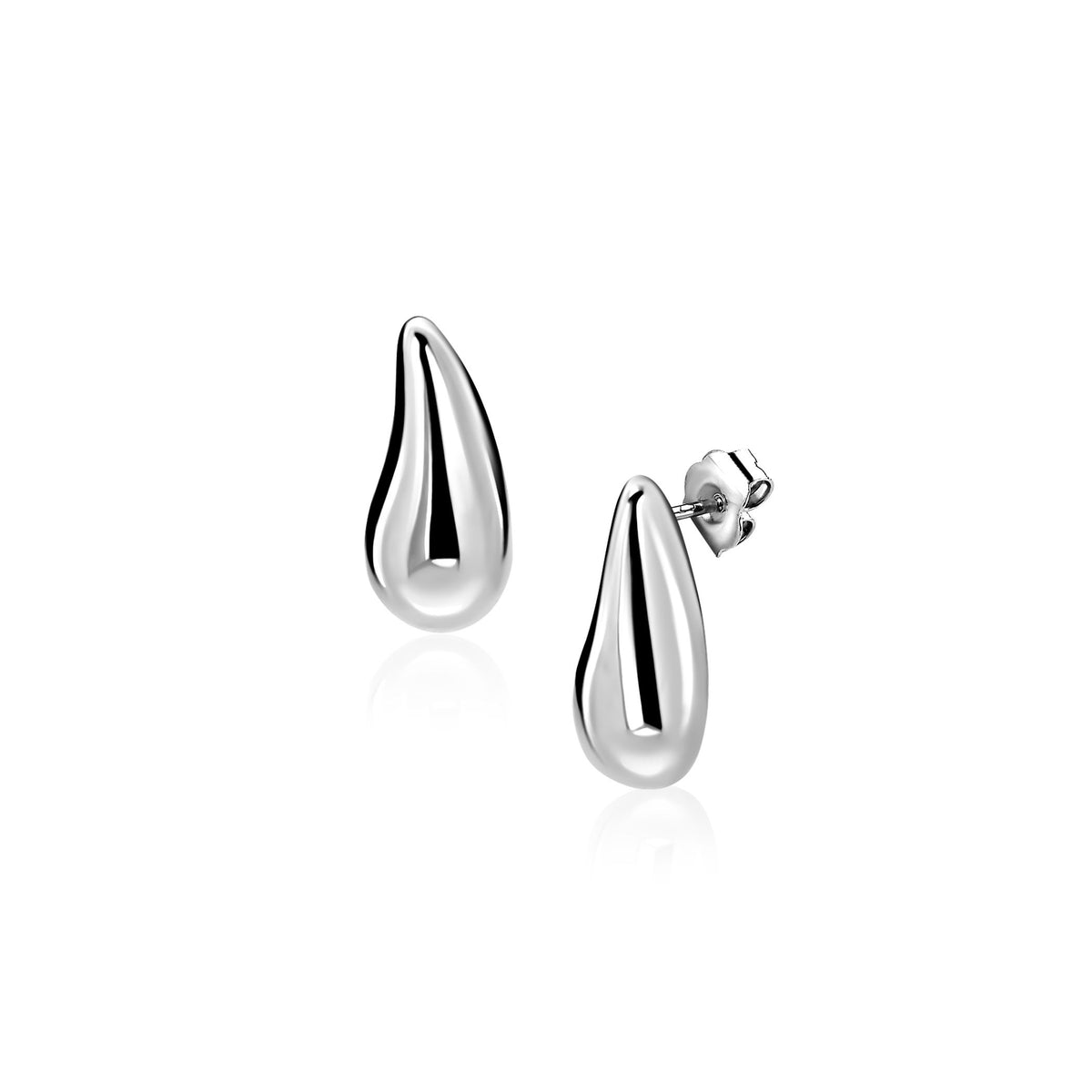 ZINZI pendientes de botón plata ZIO2719