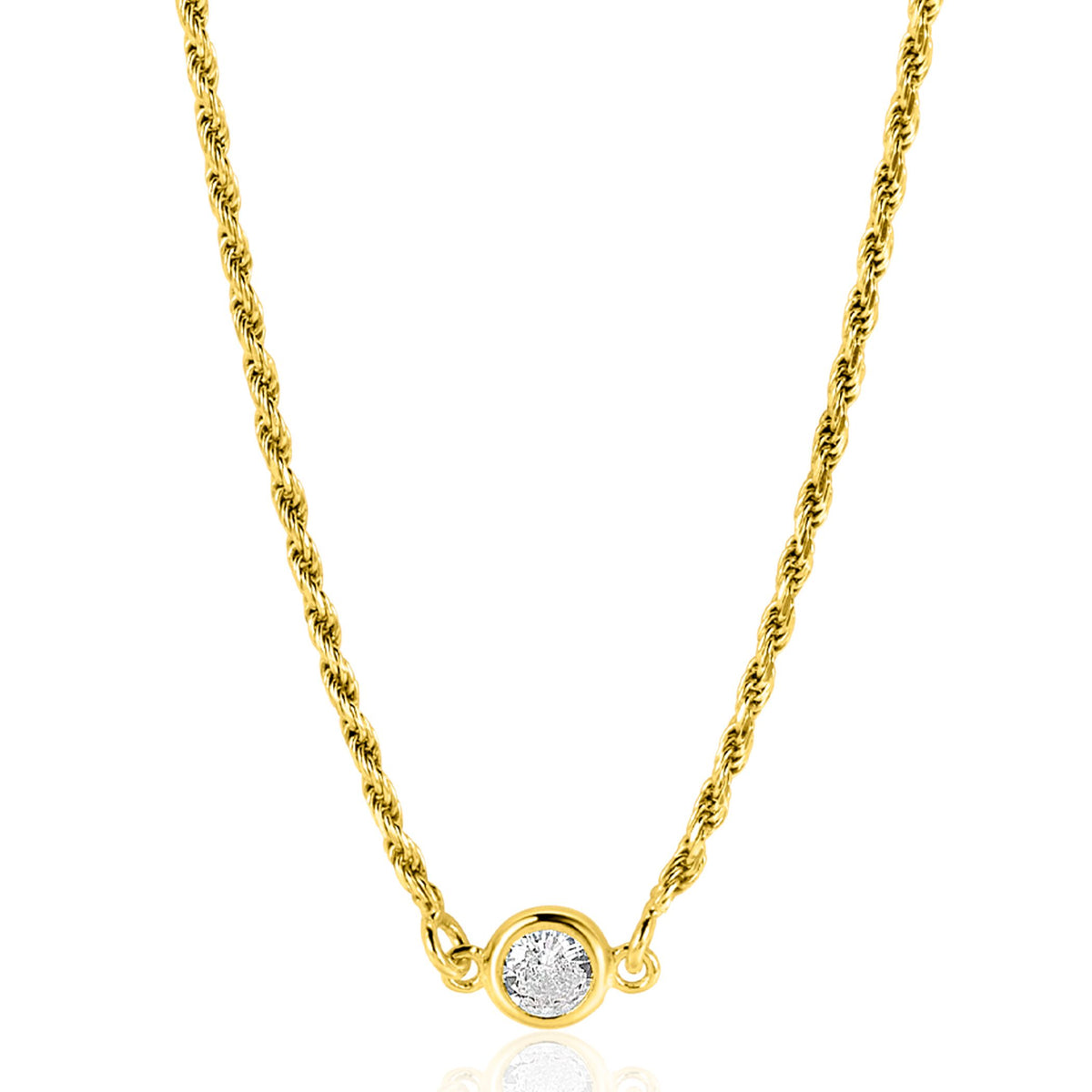 Collar Chapado en Oro Zic2461 Y