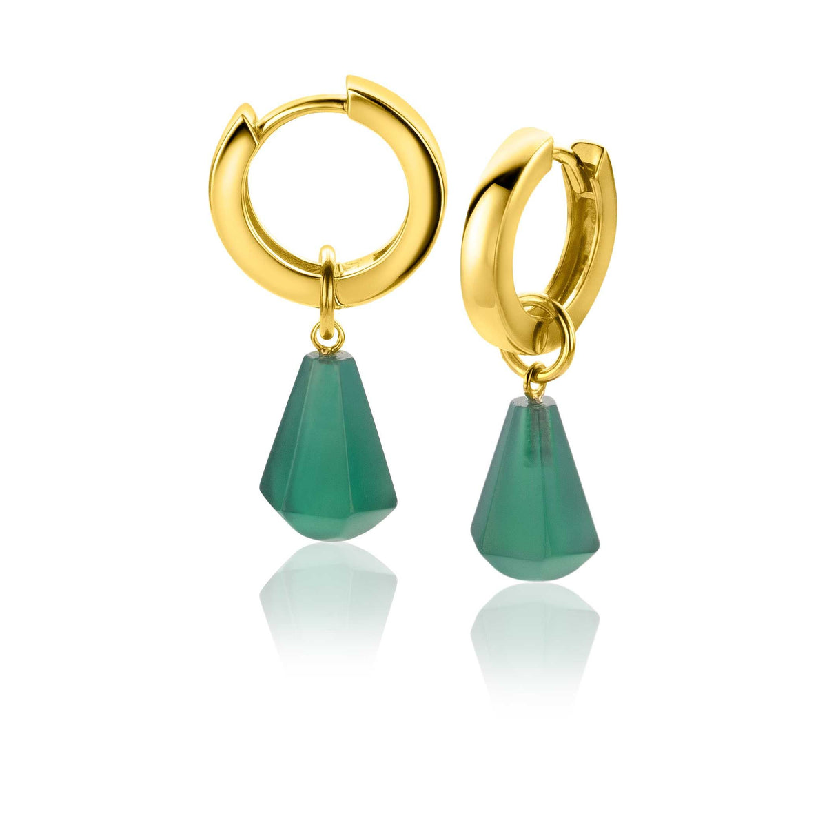Zinzi Pendientes Chapado en Oro Zich2256 G