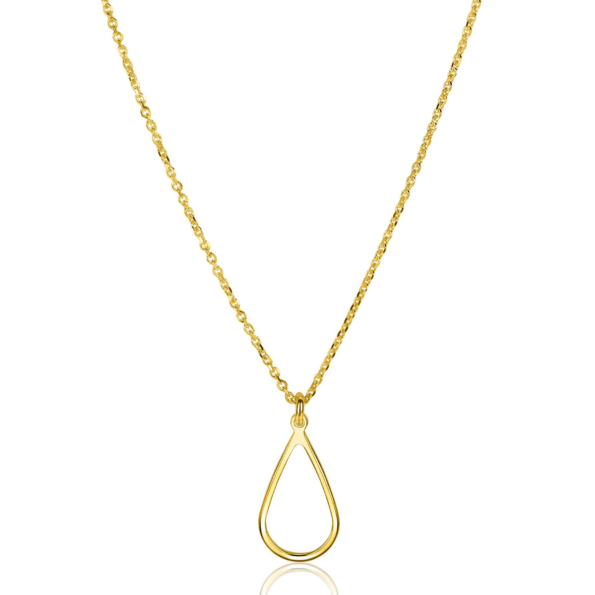 Collar de plata chapado en oro 42-45cm ZIC2635