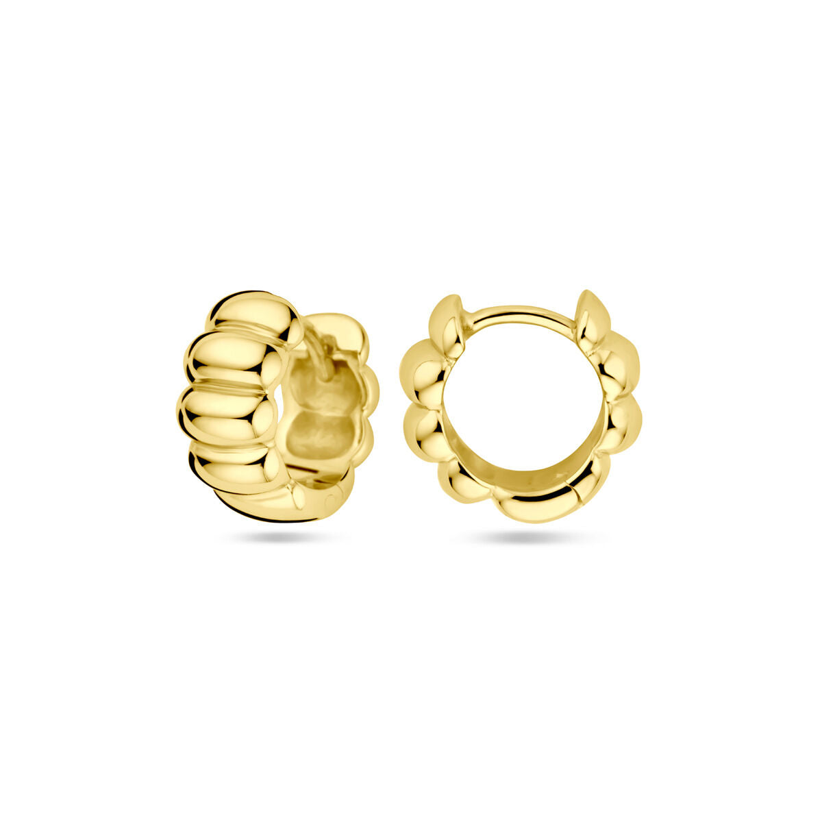 aros 1 micrón plata chapado en oro amarillo