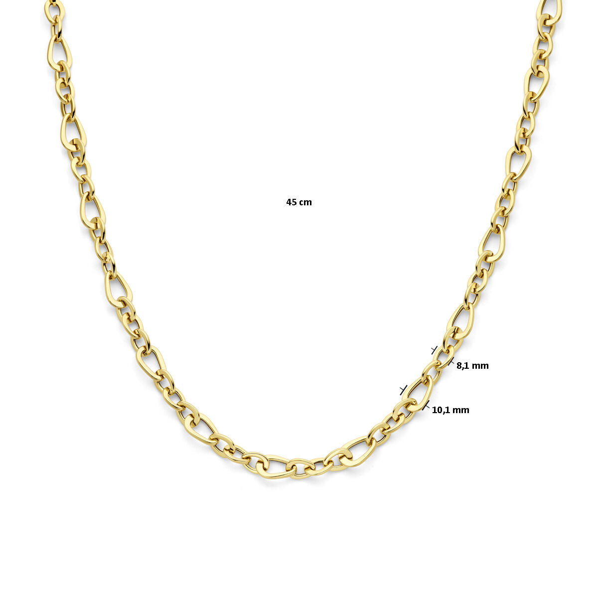 collar 45 cm oro amarillo