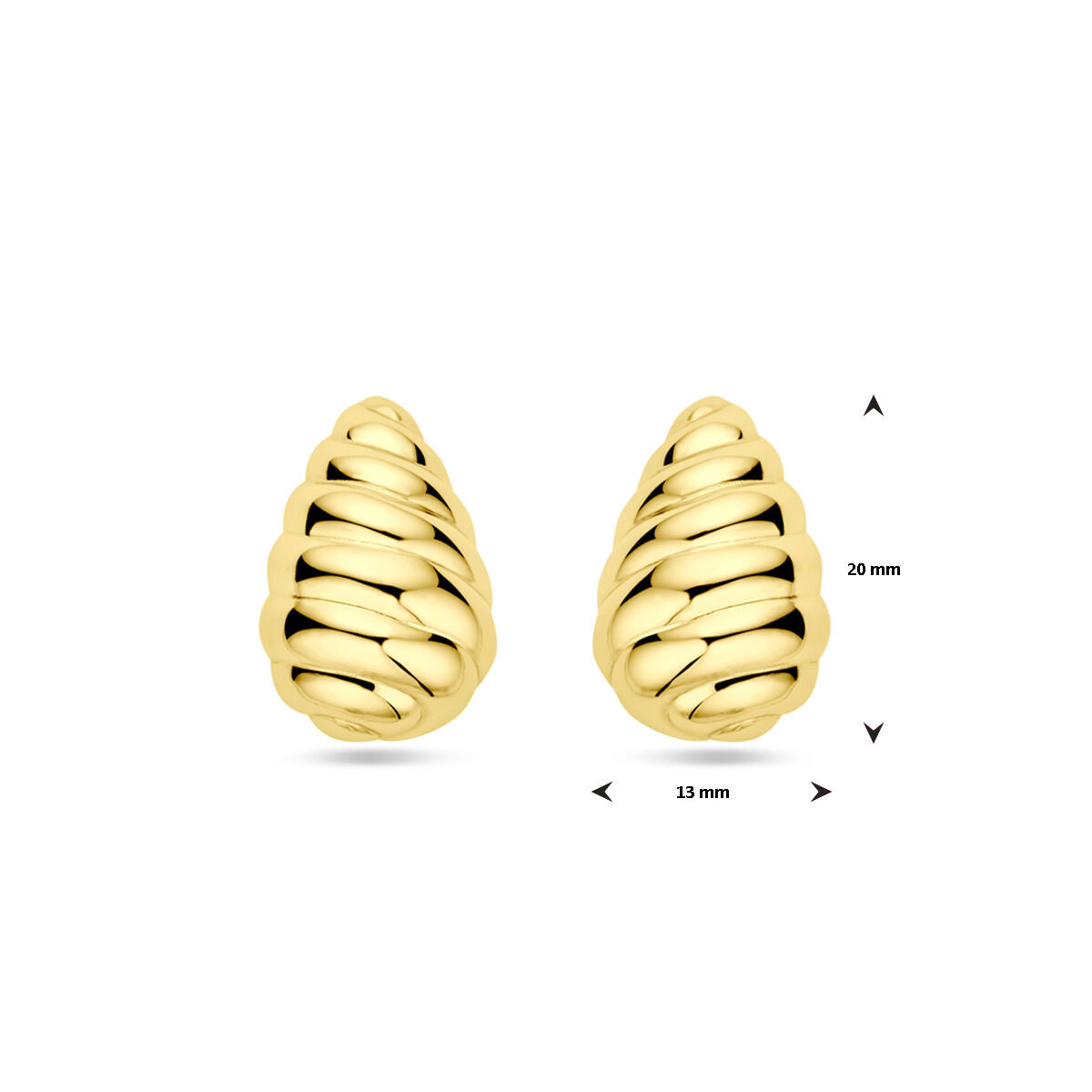 pendientes de botón plata chapado en oro amarillo