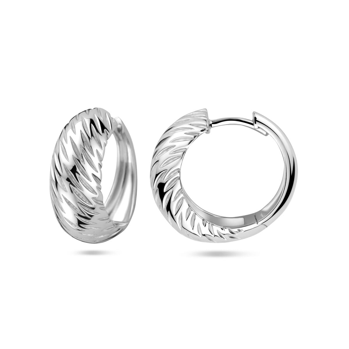 aros poli/mate 18 mm plata rodiada