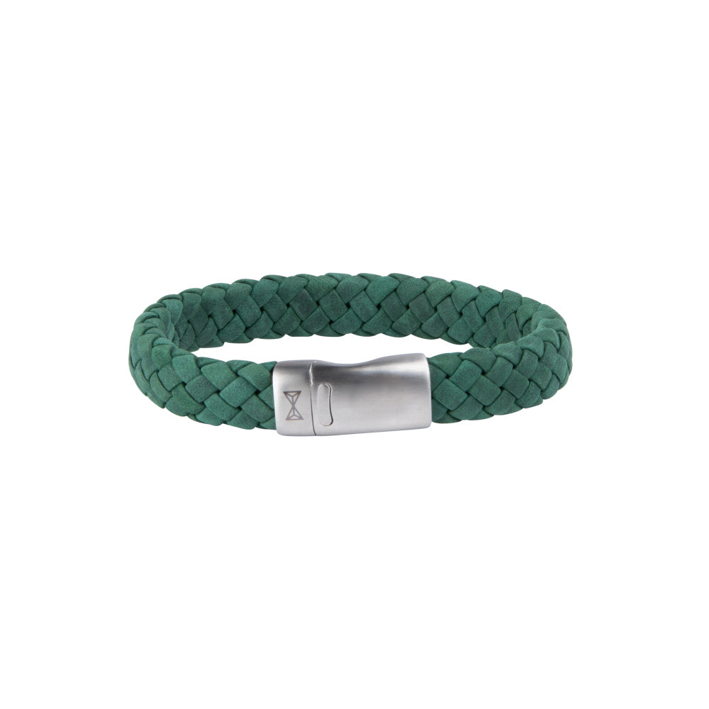 Leren armband heren - Iron Jack Racing Green