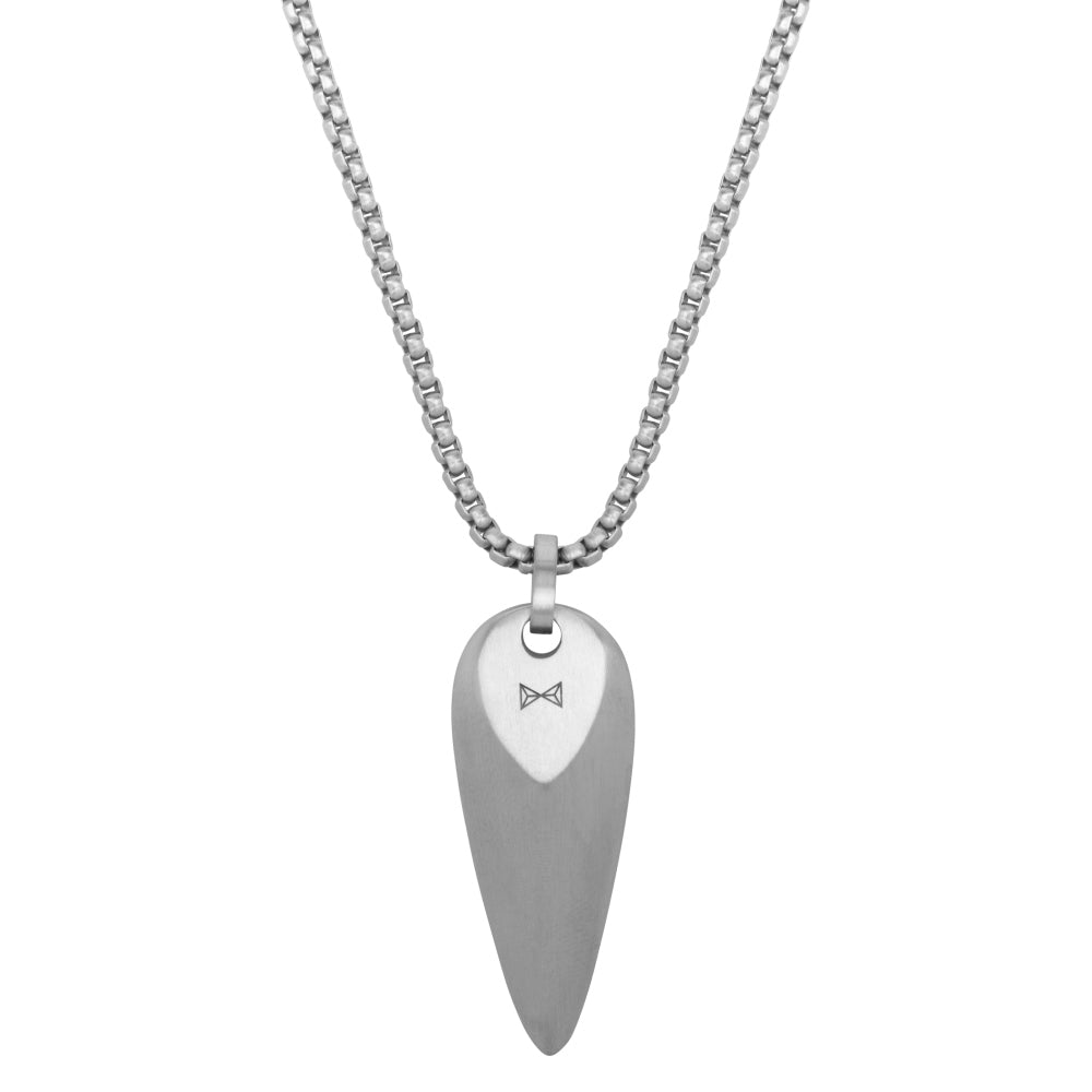 Zilveren ketting heren - Necklace Triangle - Inox
