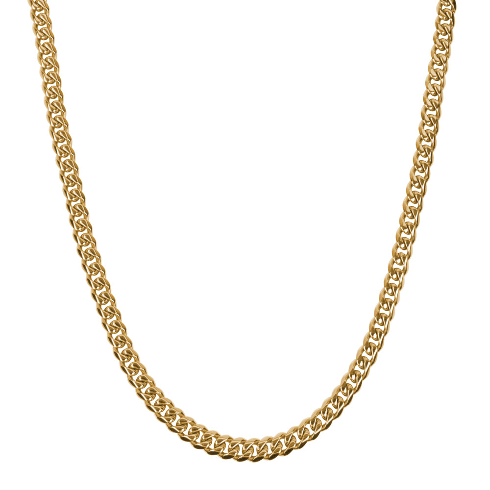 cadena gourmette de oro para hombre.