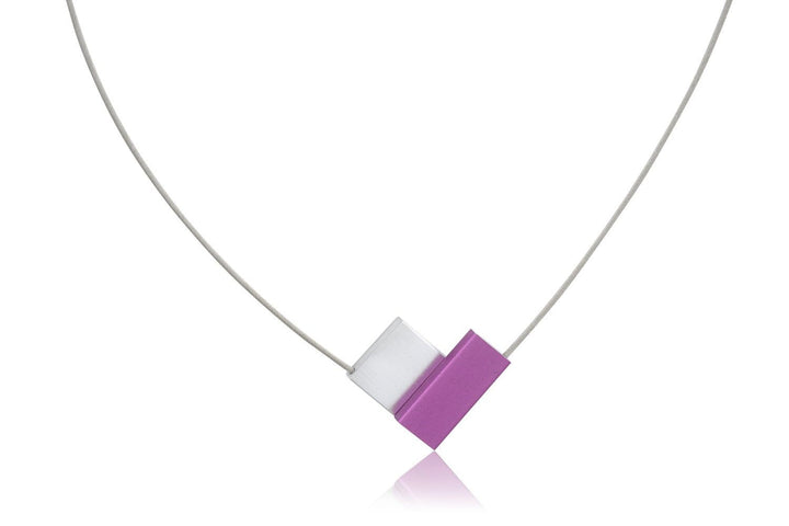 Collier V-vorm Paars C150P